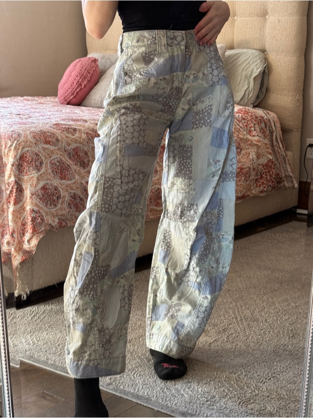 BDG Patchwork Wide-Leg Pants